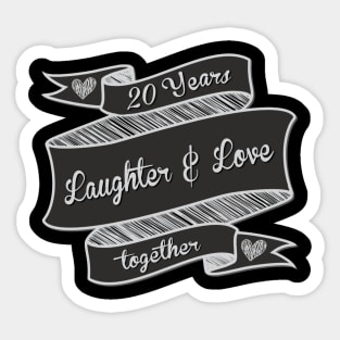 20 Years Laughter and Love Sticker